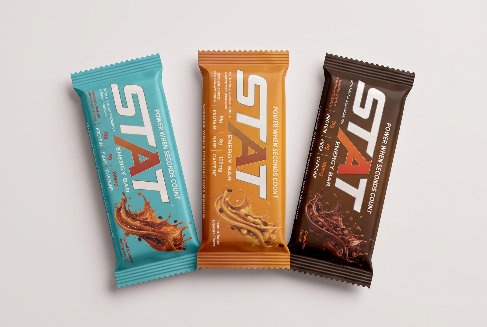 STAT Bar Variety 3-Pack with one bar of each flavor